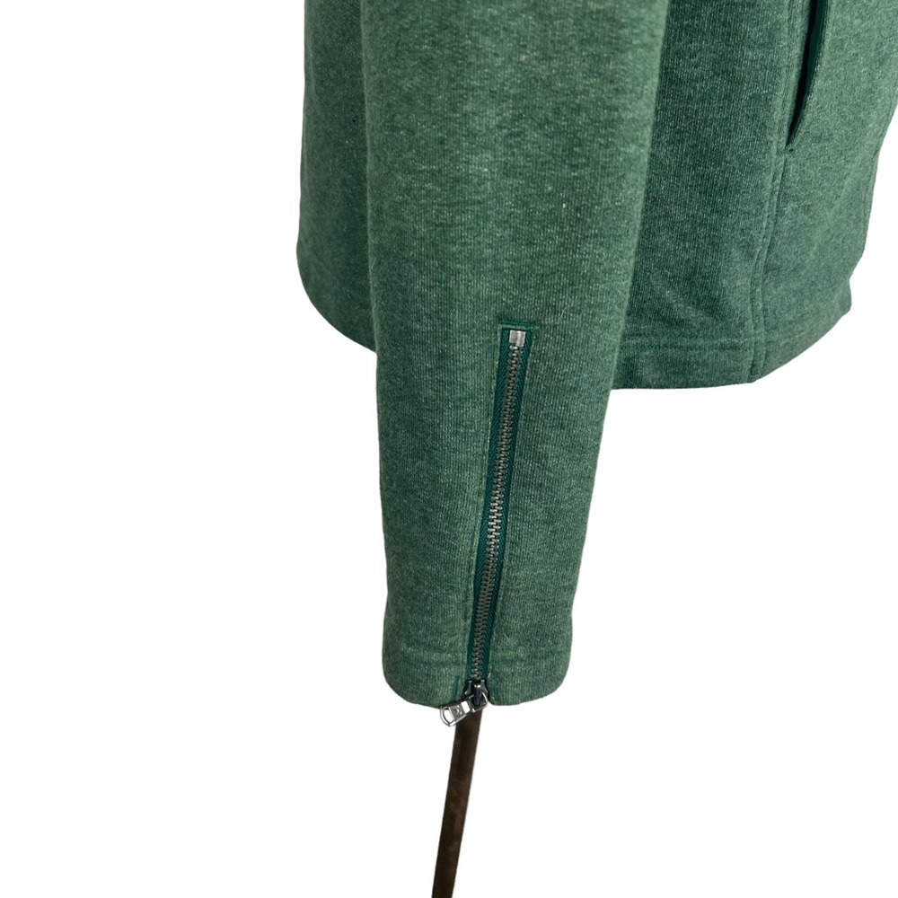 Under Armour green cotton women’s soft full zip moto jacket - Picture 3 of 11